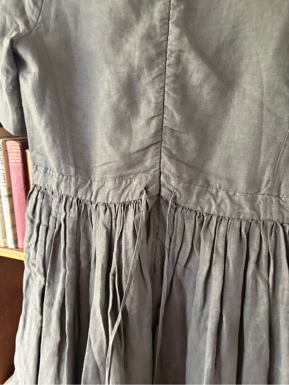 Aspesi Quiet Luxury 100% Linen Full MIDI Dress M - Picture 7 of 10